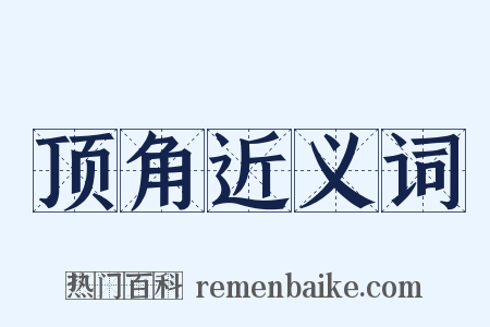 顶角近义词是什么意思的图片